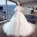 One-shoulder wedding dress 2021 new spring thin and simple bride married high waist pregnant woman wedding dress trailing female