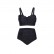 European and American new sexy bikini ruffled multicolor printing large size pleated ladies high waist large size swimsuit