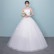 Sen series light wedding dress tube top was thin Korean dream princess trailing super fairy bride knot wedding dress 2021 new