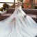 Wedding dress 2021 new spring and summer high waist covering pregnant belly large size covering fat mm thin bride one-shoulder tail wedding dress