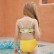 Europe and the United States new girls sling swimsuit bikini conservative children's print blocking split swimsuit