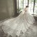 Sen series starry sky light wedding dress trailing 2021 new bride temperament French Hepburn, shoulder-to-shoulder super fairy dream