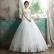 Wedding dress 2021 new Korean version of the bride wedding, shoulder-to-shoulder princess, simple and slim, thin and light winter