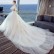 One-shoulder wedding dress 2021 new spring thin and simple bride married high waist pregnant woman wedding dress trailing female