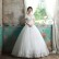 Wedding dress 2021 new Korean version of the bride wedding, shoulder-to-shoulder princess, simple and slim, thin and light winter