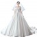 Satin wedding dress 2021 new bride one shoulder simple Hepburn was thin female little man Sen super fairy trailing winter