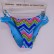 New hot style lace-back halter color wave stripes European and American sexy bikini swimsuit
