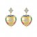 Boudoir temperament women's new gold-plated heart-shaped earrings Korean fashion simple earrings
