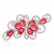 Brooch Fashion Women's Copper Inlaid 3A Zircon Inlaid Women's Brooch Platinum Plated Jewelry Gifts