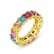 Caiyi rings European and American fashion ladies color copper inlaid zirconium ring ring manufacturers wholesale gifts