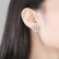 Donghui women's Korean style popular copper inlaid zircon earrings, creative fashion temperament earrings factory wholesale