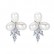 Flower earrings freshwater pearl 6-7mmAAA zircon inlaid Korean flower-shaped earrings gift female