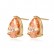Lover's Tears AAA Zircon Earrings Water Drops 8*12 Zircon Champagne Gold Real Gold Plating Female