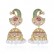 Phoenix earrings fashion personality European and American retro color zirconium female long pearl earrings wholesale earrings