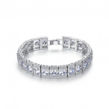 Roman bracelet, copper inlaid 3A zircon, Korean bracelet manufacturer wholesale, ladies bracelet, jewelry gift wholesale