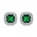 Simple Korean Fashion Zircon Inlaid Female Earrings Platinum Jewelry