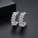 Moyu's new Korean style inlaid zircon earrings, personalized fashion pearl earrings