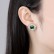 Bi芰 new copper inlaid zircon women's earrings Korean fashion style earrings