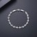 Platinum-plated European and American fashion temperament bracelet, personality female white copper inlaid zircon bracelet