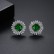 Bi芰 new copper inlaid zircon women's earrings Korean fashion style earrings