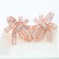 Light rain earrings AAA zircon ladder square earrings fashion European and American popular bridal earrings factory wholesale