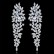 AAA zircon Ping poly earrings fashion bridal dinner European and American earrings earrings wholesale gifts