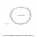 Platinum-plated European and American fashion temperament bracelet, personality female white copper inlaid zircon bracelet