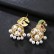Phoenix earrings fashion personality European and American retro color zirconium female long pearl earrings wholesale earrings