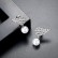 Feather Bead Earrings Platinum Plated Fashion AAA Zircon Wings Women's Pearl New Earrings