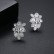 Qianye new European and American fashion copper inlaid zircon earrings women's sweet earrings factory wholesale