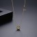 New style gold-plated copper inlaid zircon personality clavicle chain Fashion temperament women's necklace