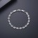 Platinum-plated European and American fashion temperament bracelet, personality female white copper inlaid zircon bracelet