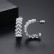 Moyu's new Korean style inlaid zircon earrings, personalized fashion pearl earrings