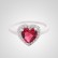 Morning light ring, heart and arrow center stone inlaid simple ladies ring wedding ring wholesale