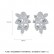 Qianye new European and American fashion copper inlaid zircon earrings women's sweet earrings factory wholesale
