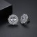 Bi芰 new copper inlaid zircon women's earrings Korean fashion style earrings