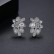 Qianye new European and American fashion copper inlaid zircon earrings women's sweet earrings factory wholesale