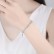 Platinum-plated European and American fashion temperament bracelet, personality female white copper inlaid zircon bracelet