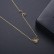 New style gold-plated copper inlaid zircon personality clavicle chain Fashion temperament women's necklace