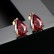 Lover's Tears AAA Zircon Earrings Water Drops 8*12 Zircon Champagne Gold Real Gold Plating Female