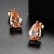 Lover's Tears AAA Zircon Earrings Water Drops 8*12 Zircon Champagne Gold Real Gold Plating Female
