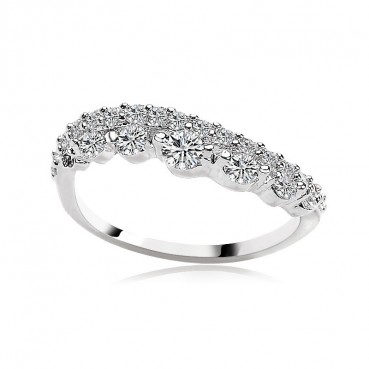 AAA zircon inlaid lucky ring women's ring factory wholesale female commuter
