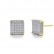 Earrings European and American fashion copper inlaid zirconium square ladies earrings earrings manufacturers wholesale supply