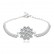 Flower charm bracelet, copper inlaid with 3A zircon, fashion Korean bracelet bracelet wholesale, factory wholesale, female