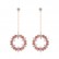 Korean fashion simple new zircon earrings sweet tassel gold-plated ear jewelry