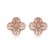 Night's little thought earrings Korean style popular four-leaf ladies earrings AAA zircon earrings factory wholesale