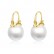 Personalized new female copper inlaid pearl earrings fashion temperament earrings