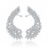 Pian Pian ear bone clip European and American fashion copper inlaid 3A zircon silver needle ear hook wholesale jewelry factory wholesale