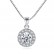 Super flash sona diamond disc ladies necklace simulation diamond jewelry style factory wholesale
