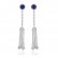 Wind Xiao Earrings AAA Zircon Inlaid Fashion Long Tassel Korean Style Earrings Manufacturer Wholesale Women